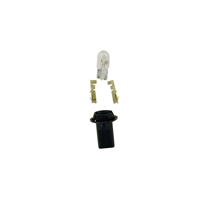 BULB HOLDER, CLIP IN 5/8",  DUAL CONTACT