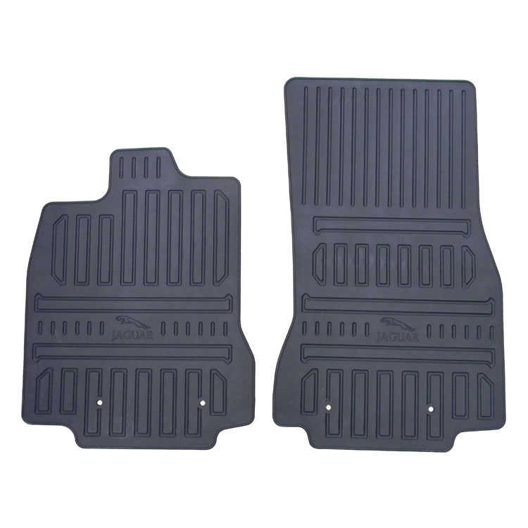 For Jaguar XF 2008-2013 Fully Tailored 4 Piece Rubber Car Mat Set 4 Ring Clips 